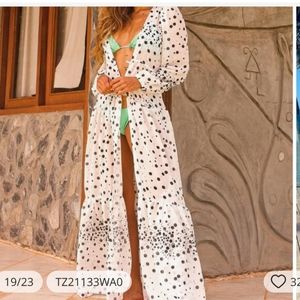 This black and white beach cover / maxi dress will turn heads